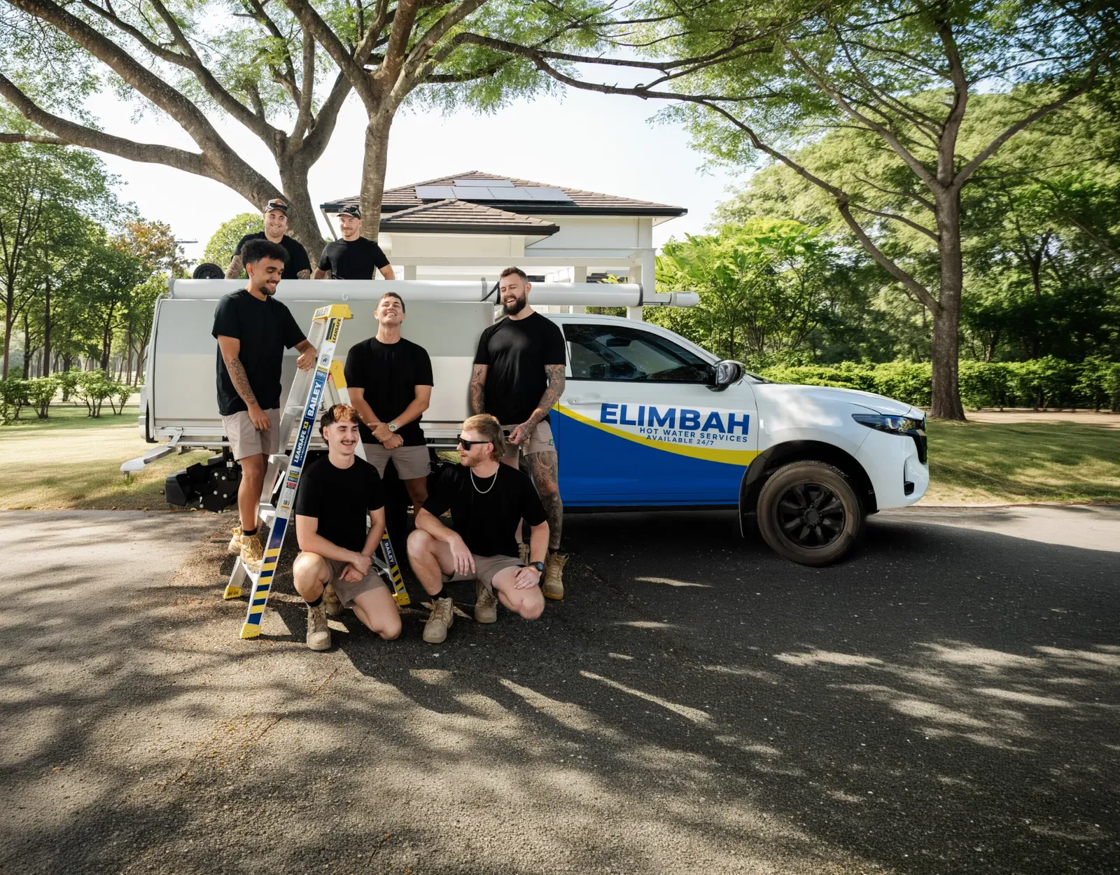 Elimbah Hot Water Services team and ute